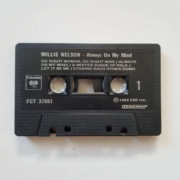 Willie Nelson 'Always On My Mind' Cassette With Hype Sticker Attached 🎵3/$15 - Picture 5 of 8